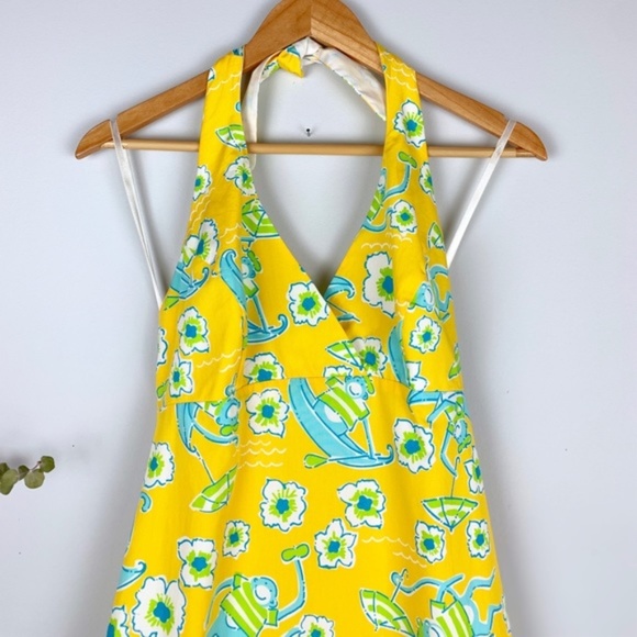 Lilly Pulitzer Dresses & Skirts - Lilly Pulitzer - Les Monkey - Halter Dress Size 4